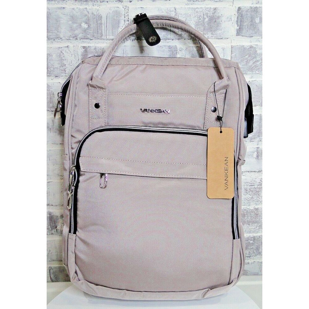 VANKEAN Womens 16 Inch Backpack / Diaper Bag W/ Portable Changing Area - NEW